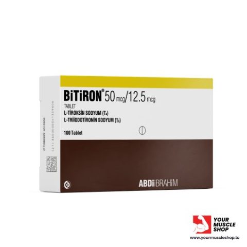 Home BITIRON – T3 LIOTHYRONINE 12.5MCG T4 THYROXINE 50MCG MIX – ABDIIBRAHIM PHARMA 100 TABLETS 45 480x480