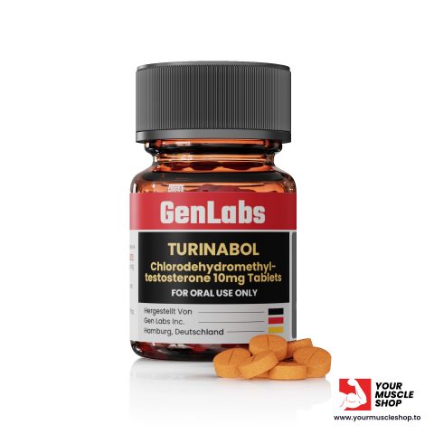 TURINABOL 4 CHLORODEHYDROMETHYLTESTOSTERONE 10MG PER TAB – 100 TABLETS – GENLABS Price 90� 480x480